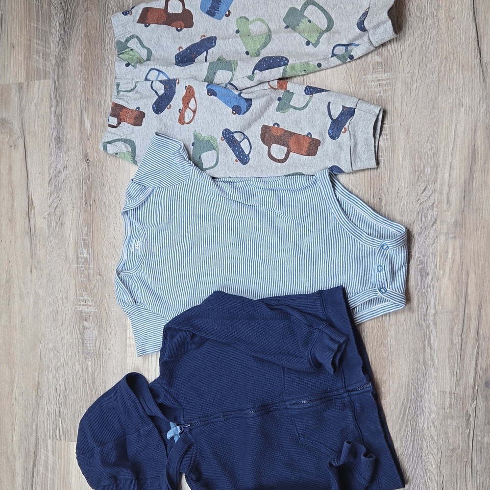 Carter's boys little jacket set cars blue outfit cute 24m toddler 18-24 Months